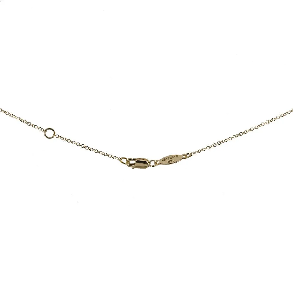 0.18ctw Round Diamond Bar Necklace - White Gold