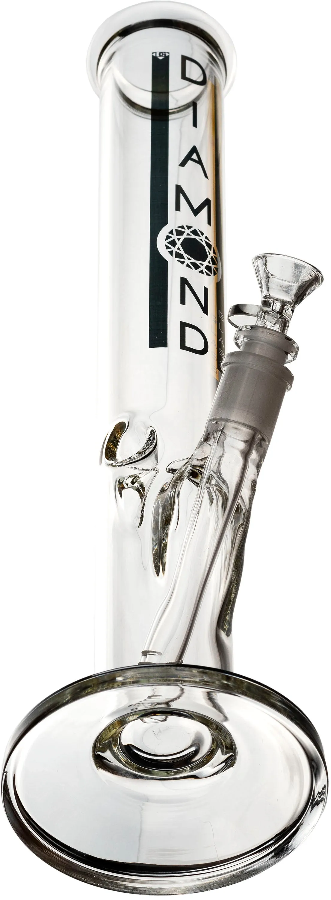 16 Signature Straight Tube Bong, by Diamond Glass