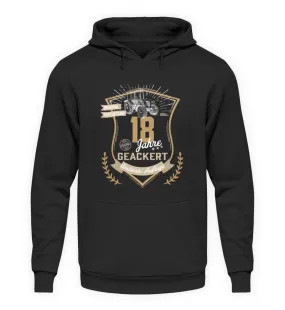 18 Jahre geackert - Geburtstag Landwirt  - Unisex Kapuzenpullover Hoodie