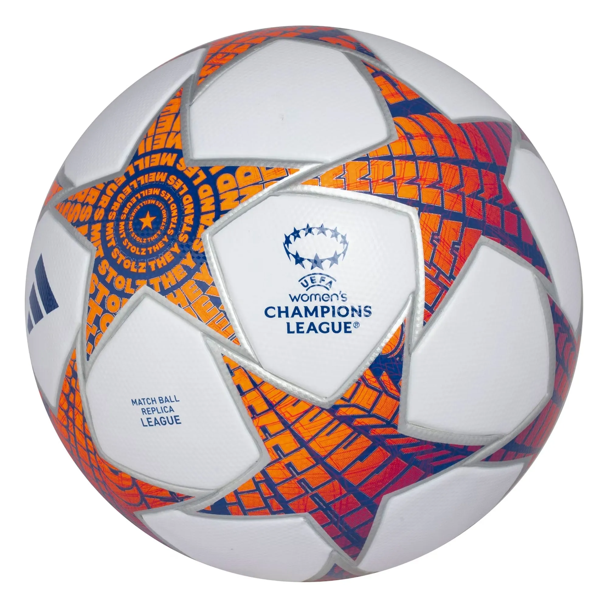 adidas UEFA Women's 2023/24 Champions League Ball White/Red/Blue