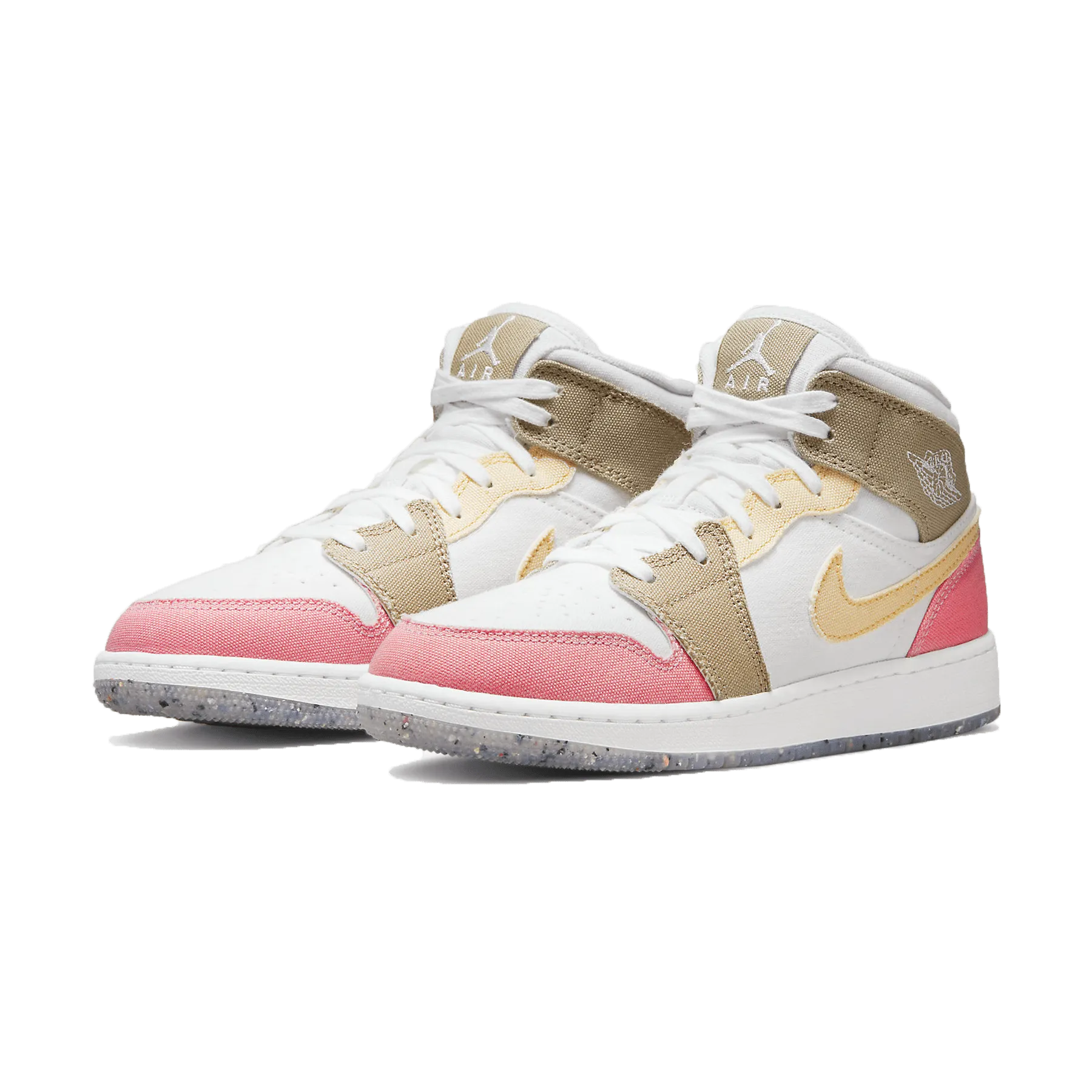 Air Jordan 1 Mid GS Pink Tan