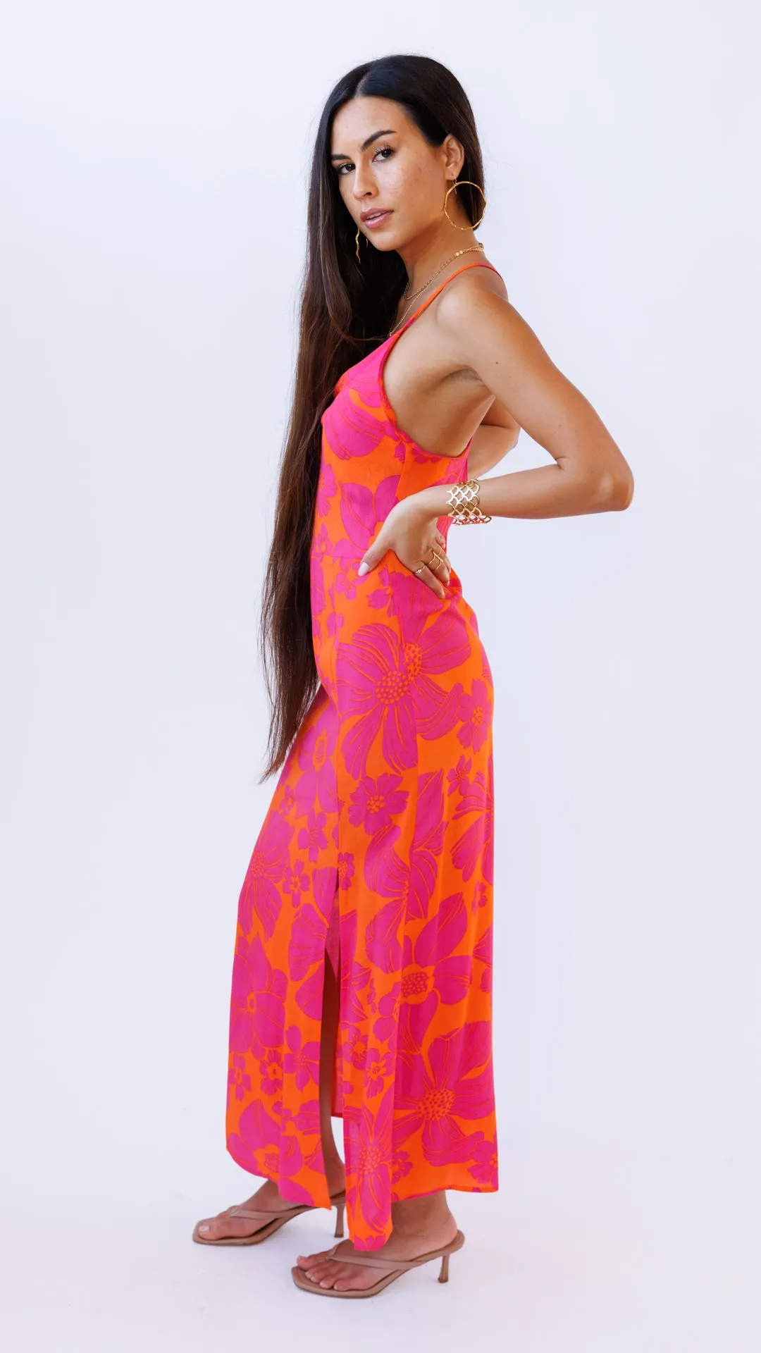 Aruba Slit Midi Dress