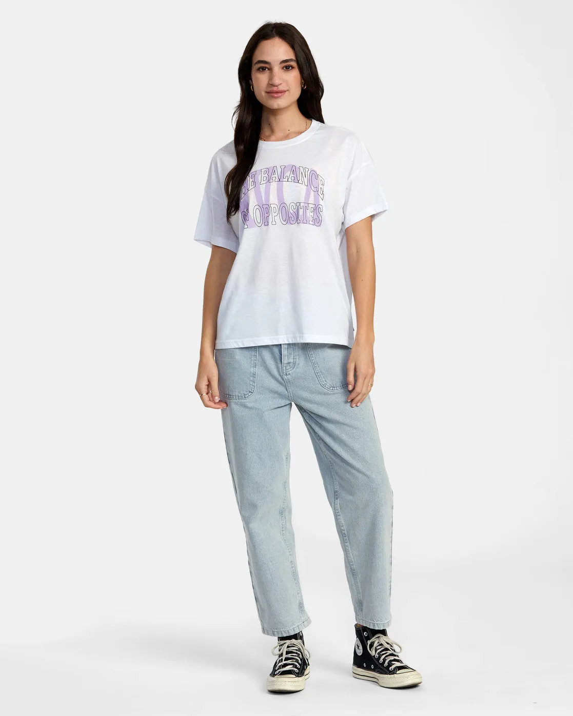 Balance Technical Oversized Tee - White