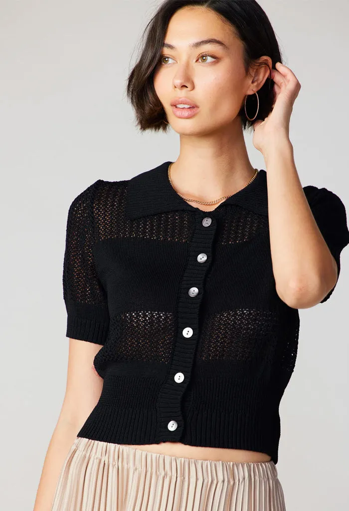 Basel Knit Top-Black