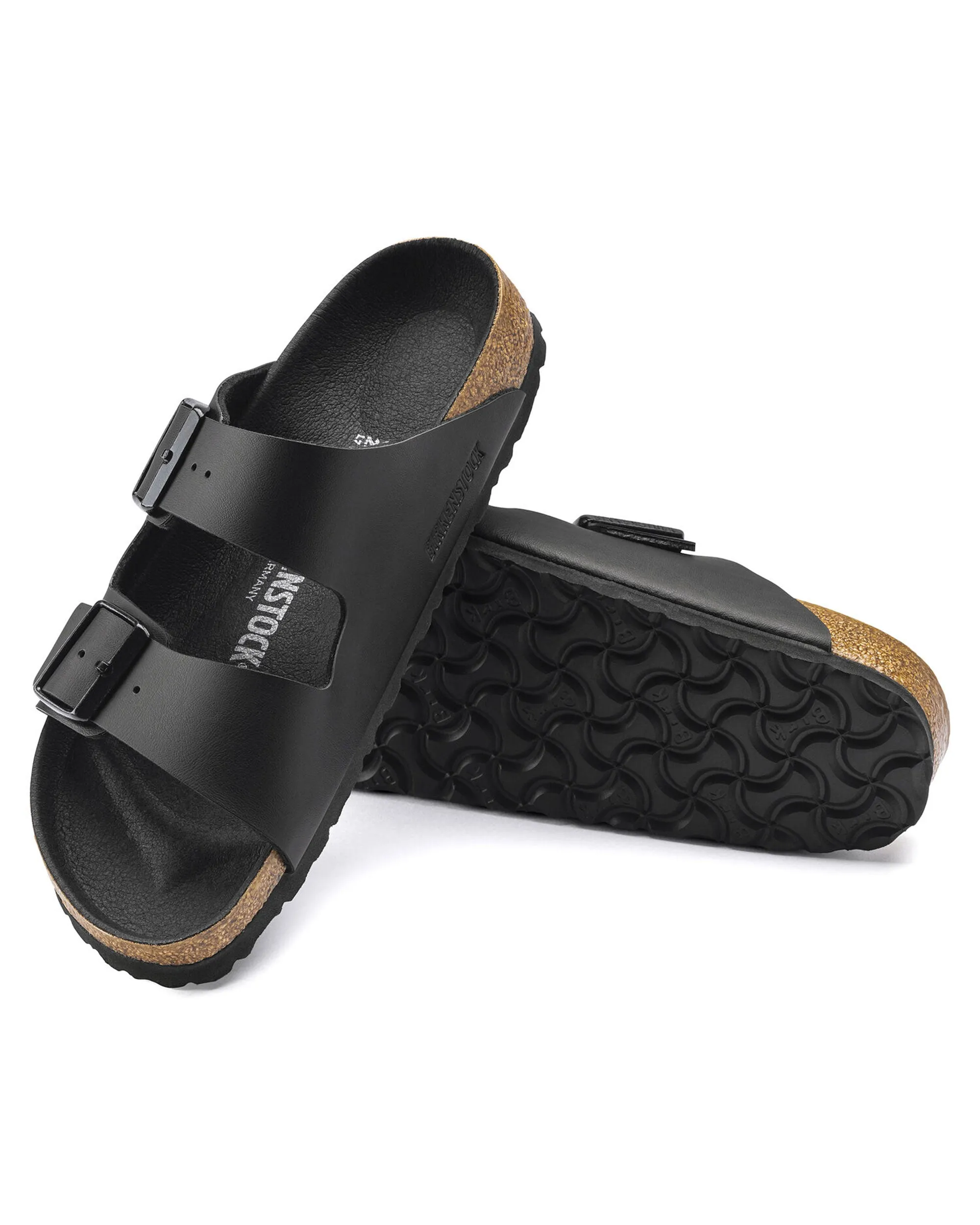 Birkenstock Arizona Triples Black Calzata Stretta