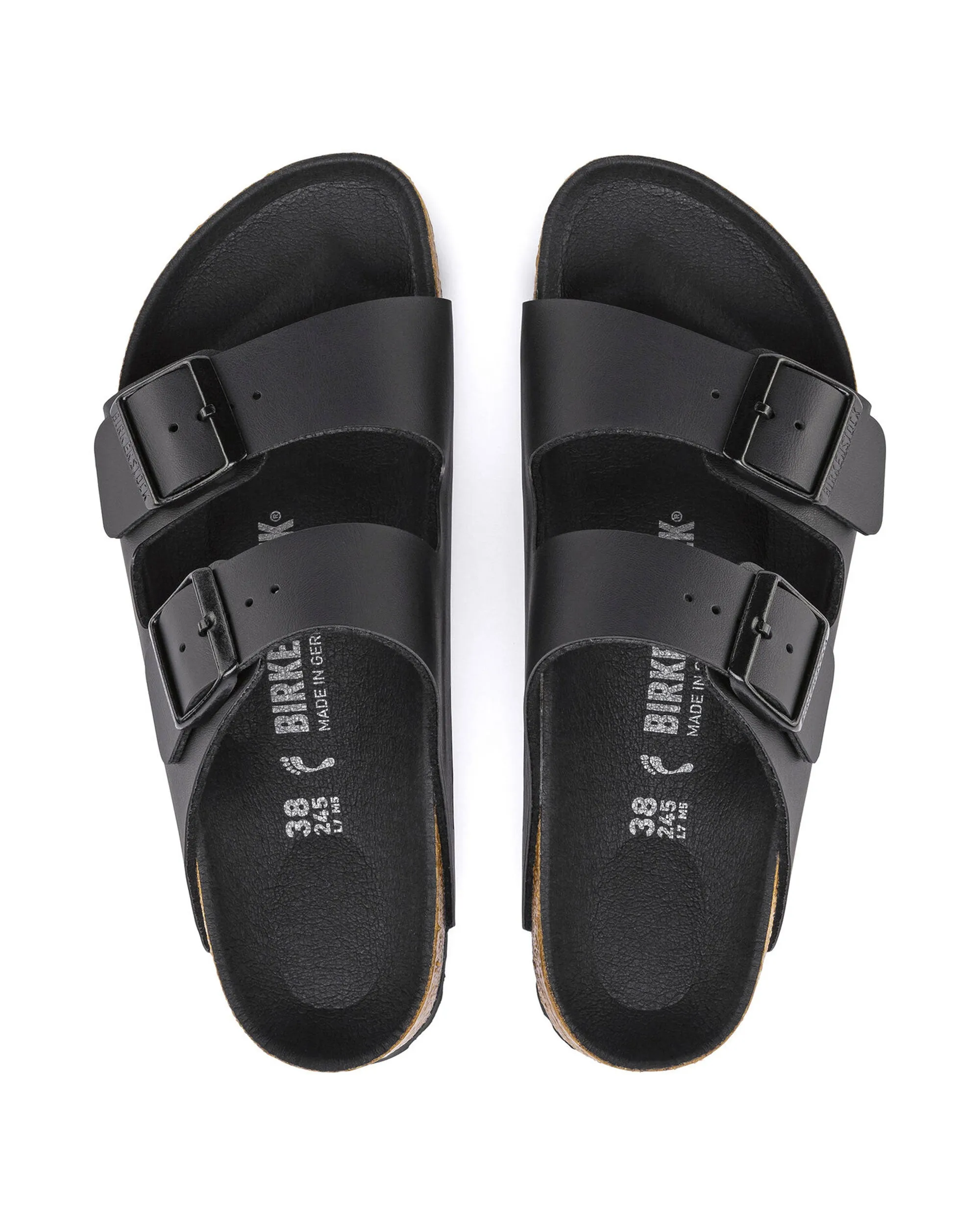 Birkenstock Arizona Triples Black Calzata Stretta