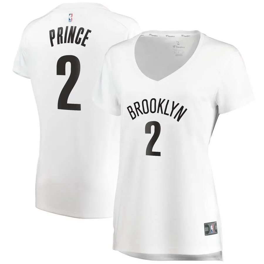 Brooklyn Nets Taurean Prince Fanatics Branded Replica Fast Break Association Jersey Womens - White | Ireland J6516H4