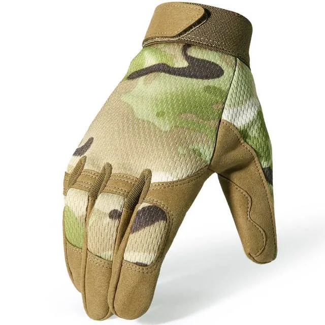 Camouflage Tactical Cycling Glove Military Army Gloves Sports Ski Bike Climbing Shooting Hunting Riding Full Finger Mitten Men