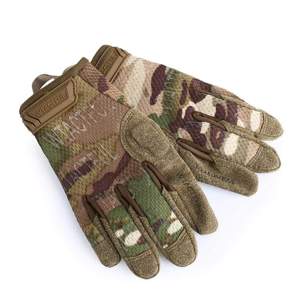 Camouflage Tactical Cycling Glove Military Army Gloves Sports Ski Bike Climbing Shooting Hunting Riding Full Finger Mitten Men