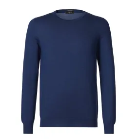 Cashmere and Silk-Blend Crew-Neck Sweater