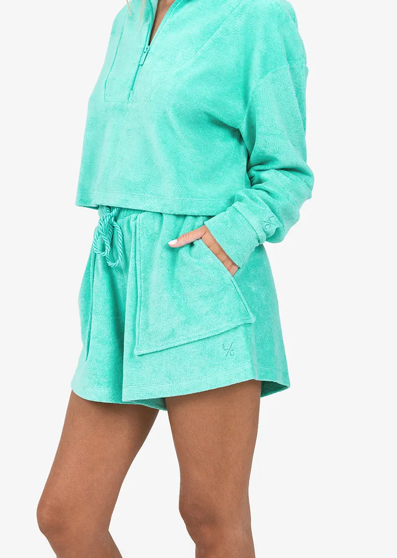 Club LC Terry Half Zip Mint