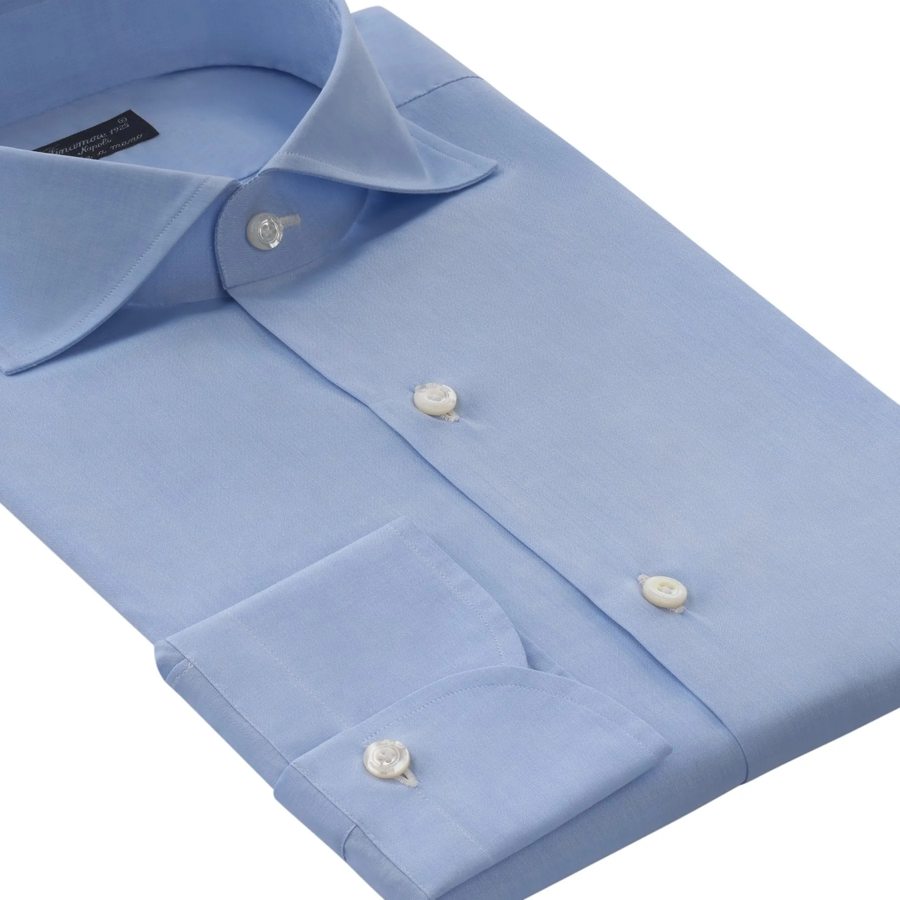 Cotton Dress Shirt in Light Blue