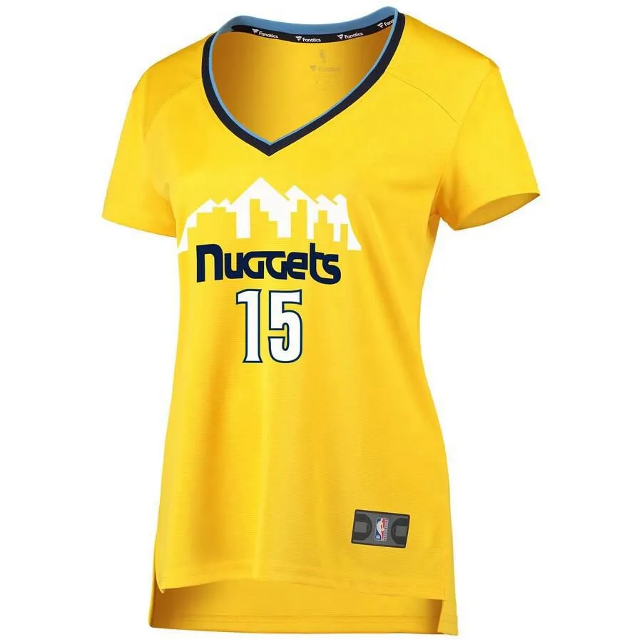 Denver Nuggets Nikola Jokic Fanatics Branded Replica Fast Break Statement Jersey Womens - Gold | Ireland O7108J9