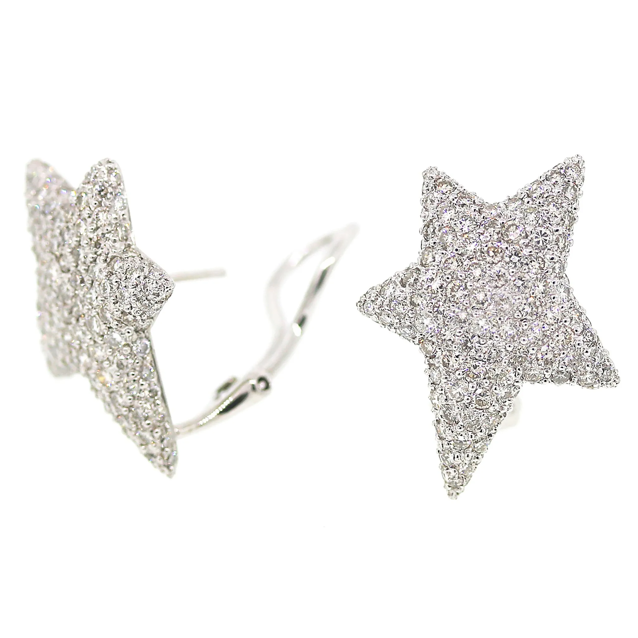 Diamond Shooting Star Earrings