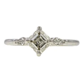 Engagement Ring, Asscher 1.00ct.,  Heirloom by Doyle & Doyle