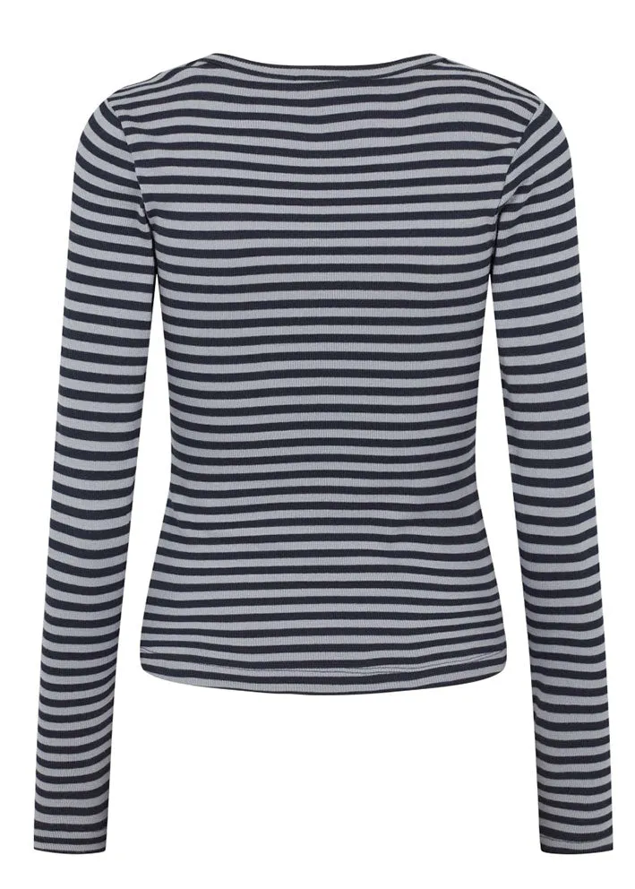 Esmé Studios Blossom Stripe LS T-shirt - Tradewinds