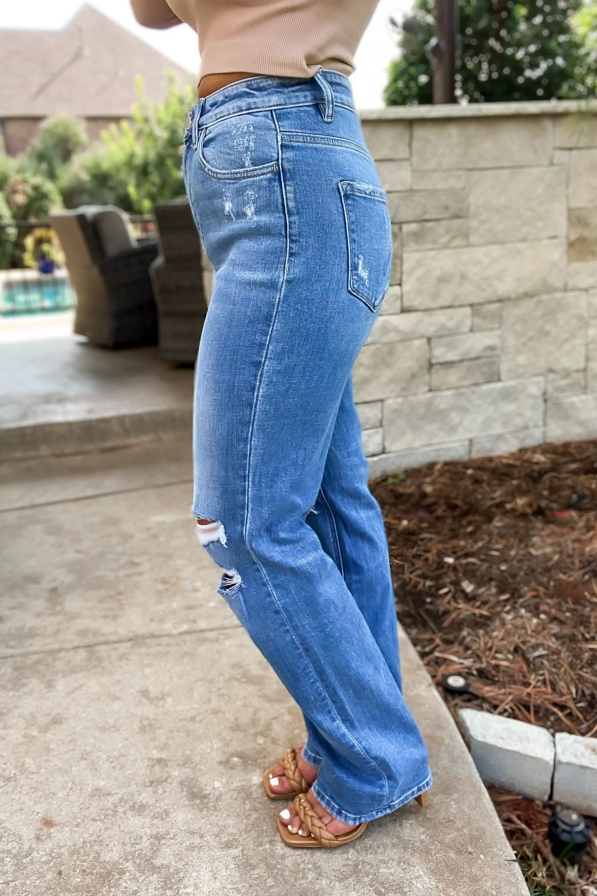 Flying Monkey 90's Dad Jeans Medium Denim Jeans