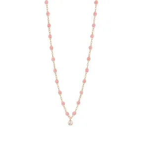 Gigi Supreme Classic 1 Diamond Necklace, Blush, Rose Gold, 16.5"