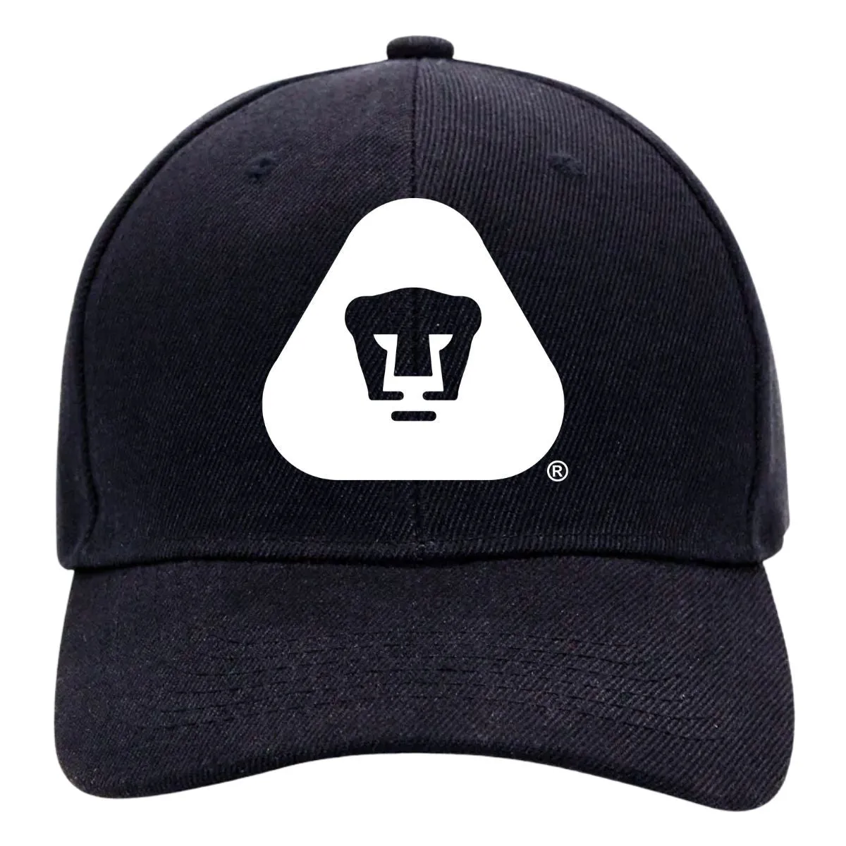 Gorra Pumas UNAM Hombre Mujer Ajustable Emblema Blanco Negro 4 Vinil