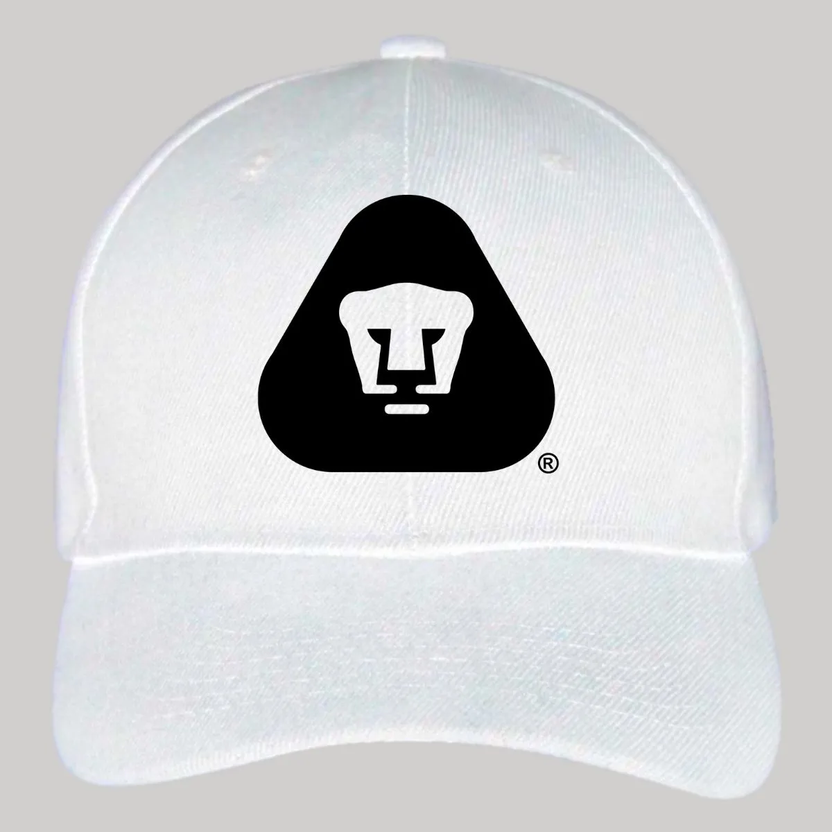 Gorra Pumas UNAM Hombre Mujer Ajustable Emblema Blanco Negro 4 Vinil