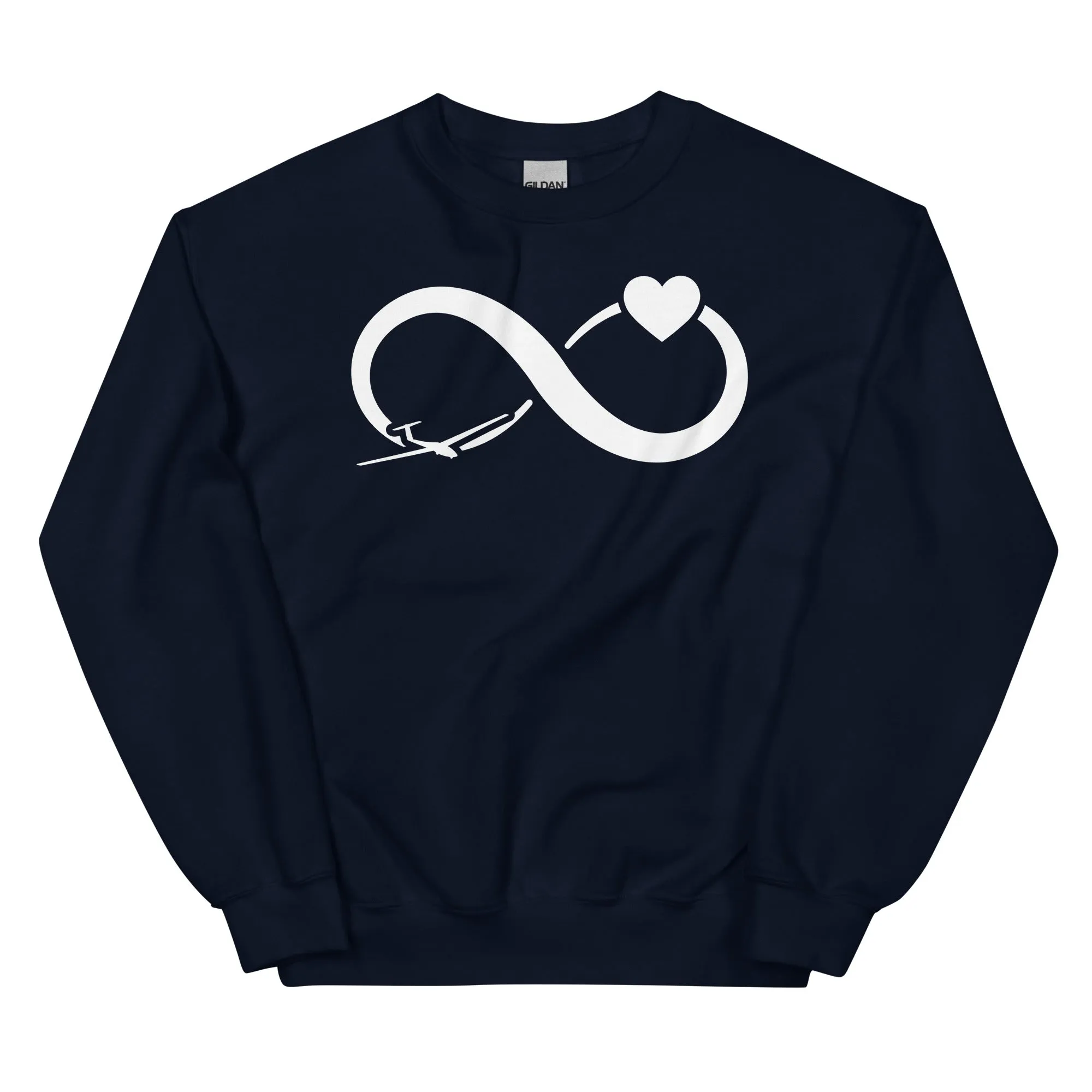 Infinity Heart and Sailplane - Sweatshirt (Unisex)