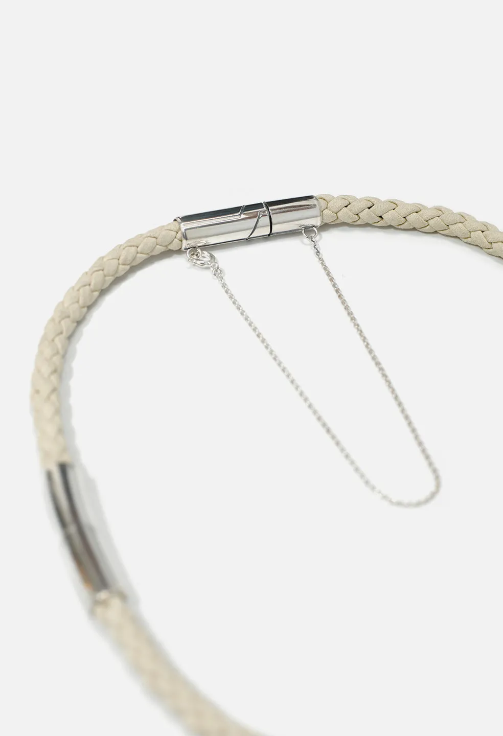 John Elliott X M.A.R.S Suede Choker / Ivory X Silver