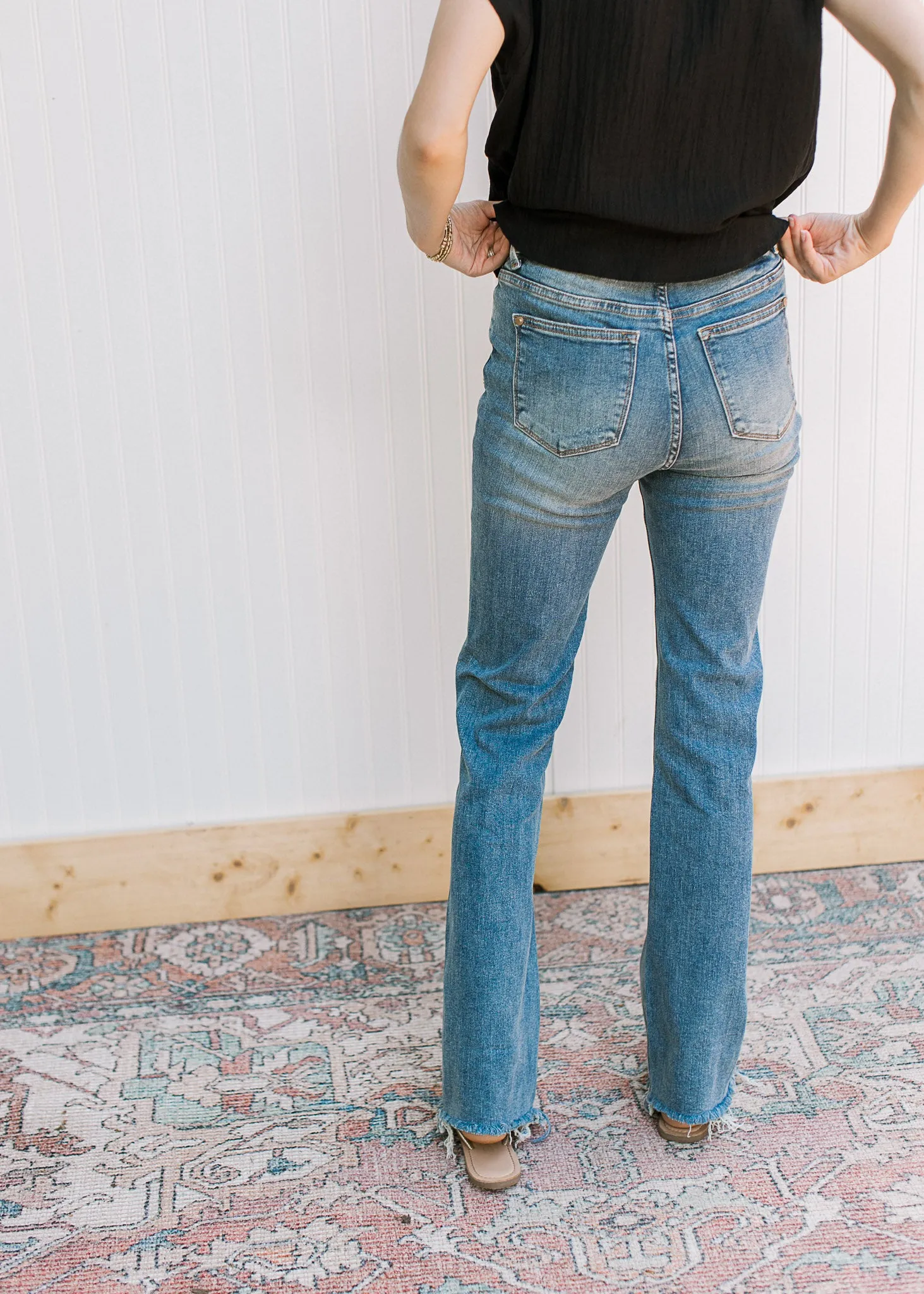 Judy Blue High Waisted Double-Button Bootcut Jean