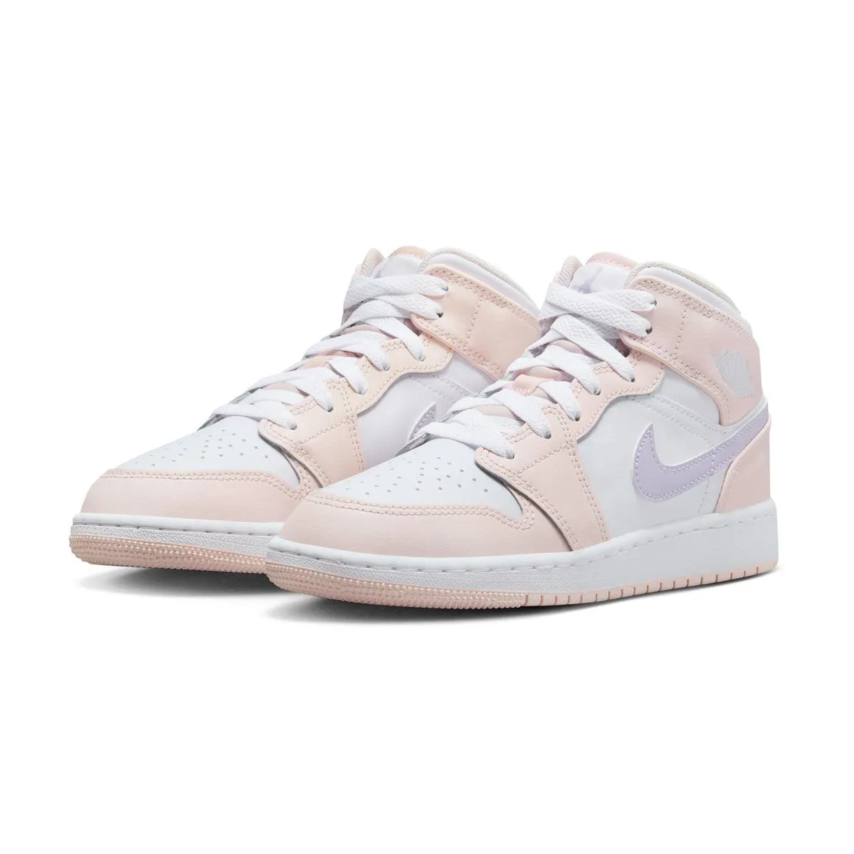 Kids Air Jordan 1 Mid 'Pink Wash'