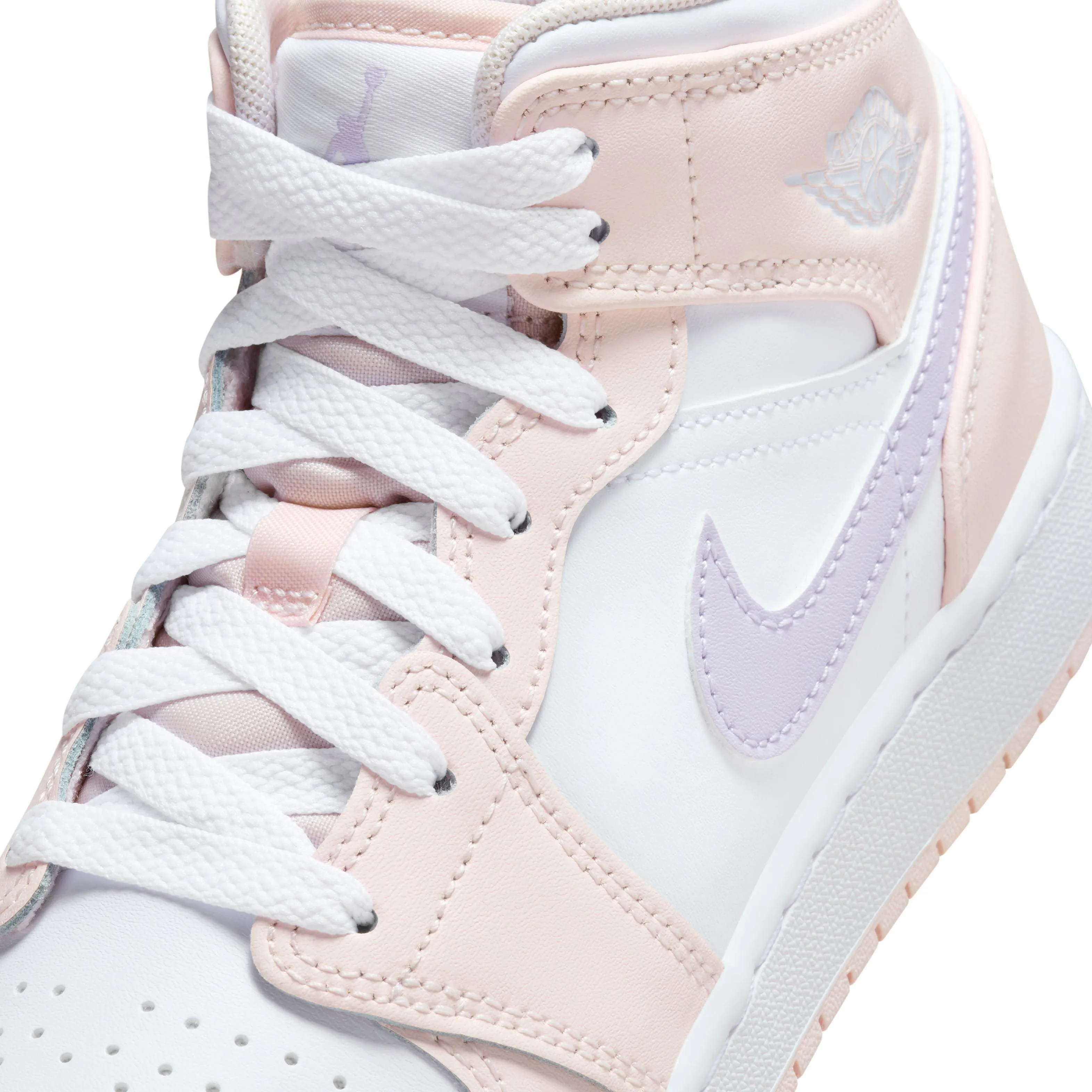 Kids Air Jordan 1 Mid 'Pink Wash'