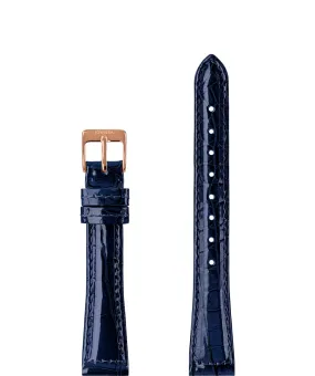 Leather Watch Strap Glossy Croco E3.1452.M