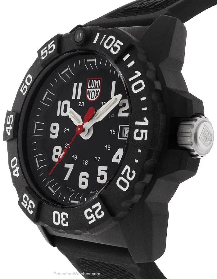 Luminox Mens Navy Seal Trident - Black Dial - Carbo Case - Rubber Strap - 200m