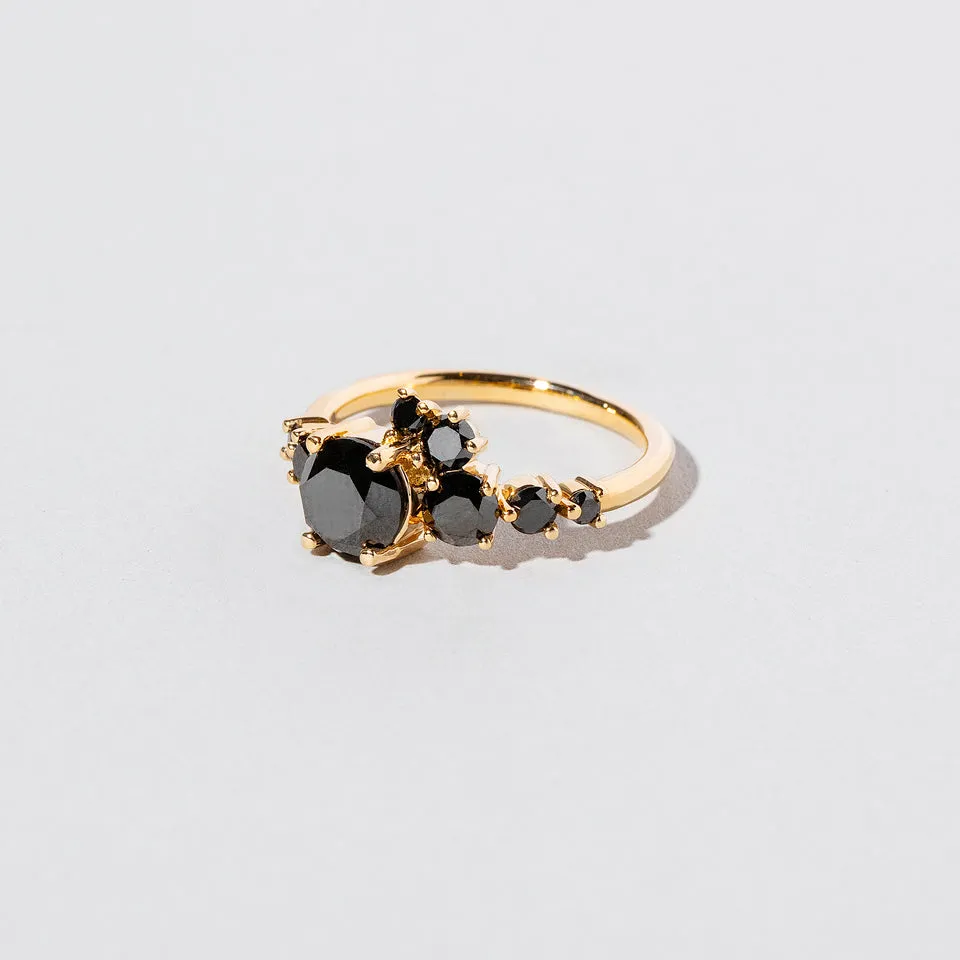 Luna Ring - All Black Diamond