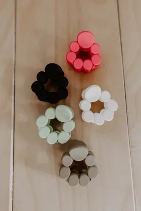 Matte Circles Hair Claw Clip