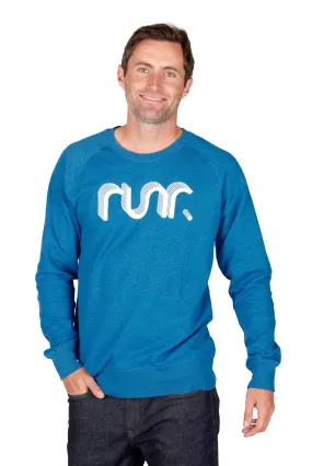 Men's Blue Retro Runr Jumper