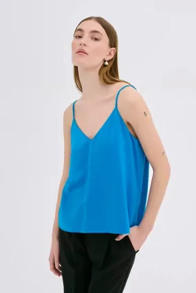 My Essential Wardrobe Estelle Strap Top in Directoire Blue