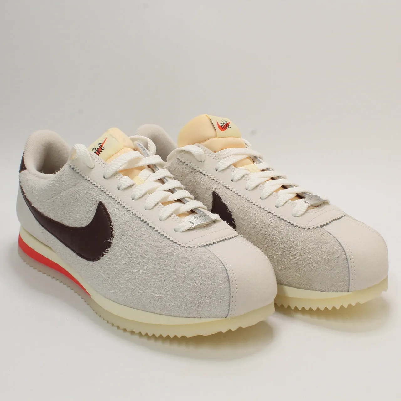 Nike Cortez Sail Earth Light Orewood Metallic Silver Uk Size 5.5