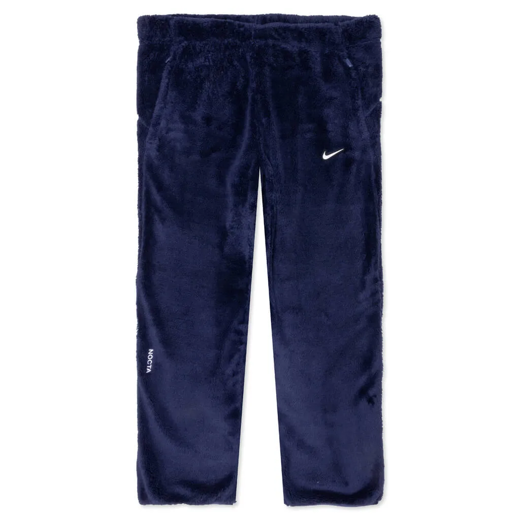 NRG Nocta Velour Pant Womens - Midnight Navy/Wolf Grey