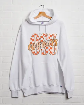 OSU Cowboys Twisted Check White Russell Hoodie