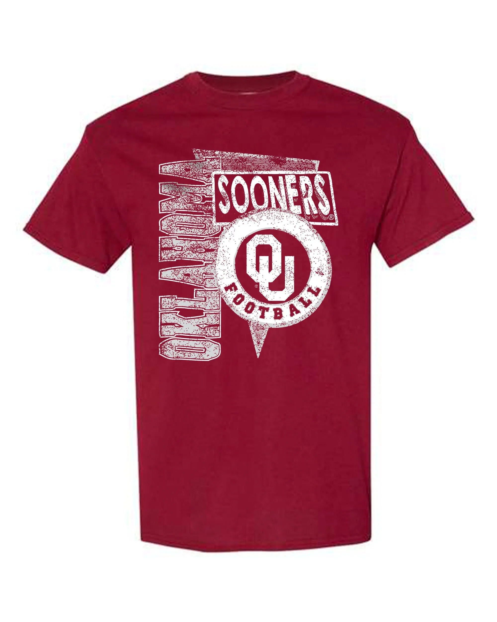 OU Sooners Football Spree Crimson Thrifted Tee