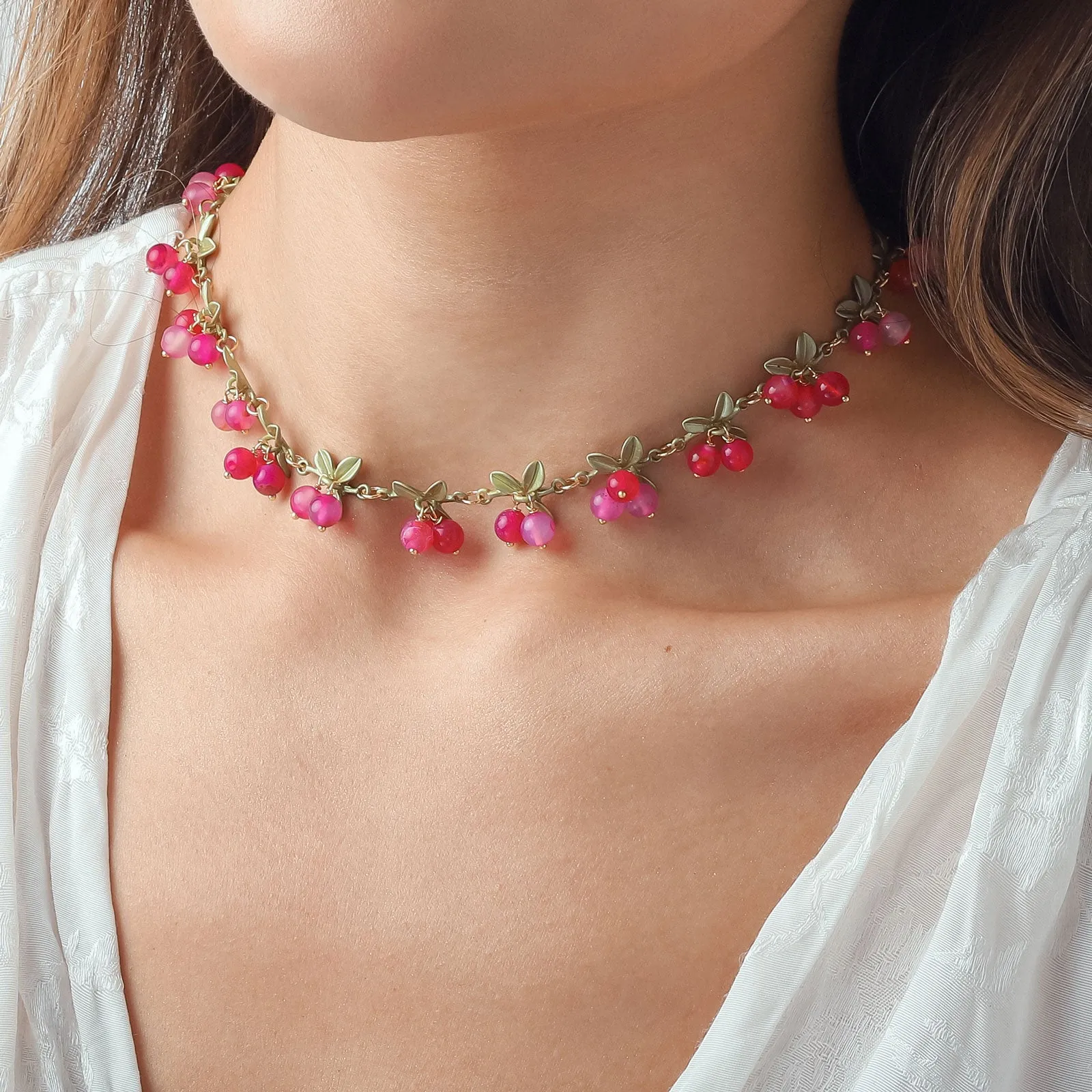 Pink Berry Necklace