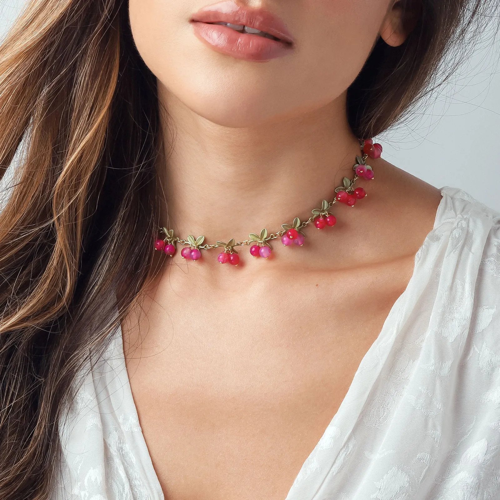 Pink Berry Necklace