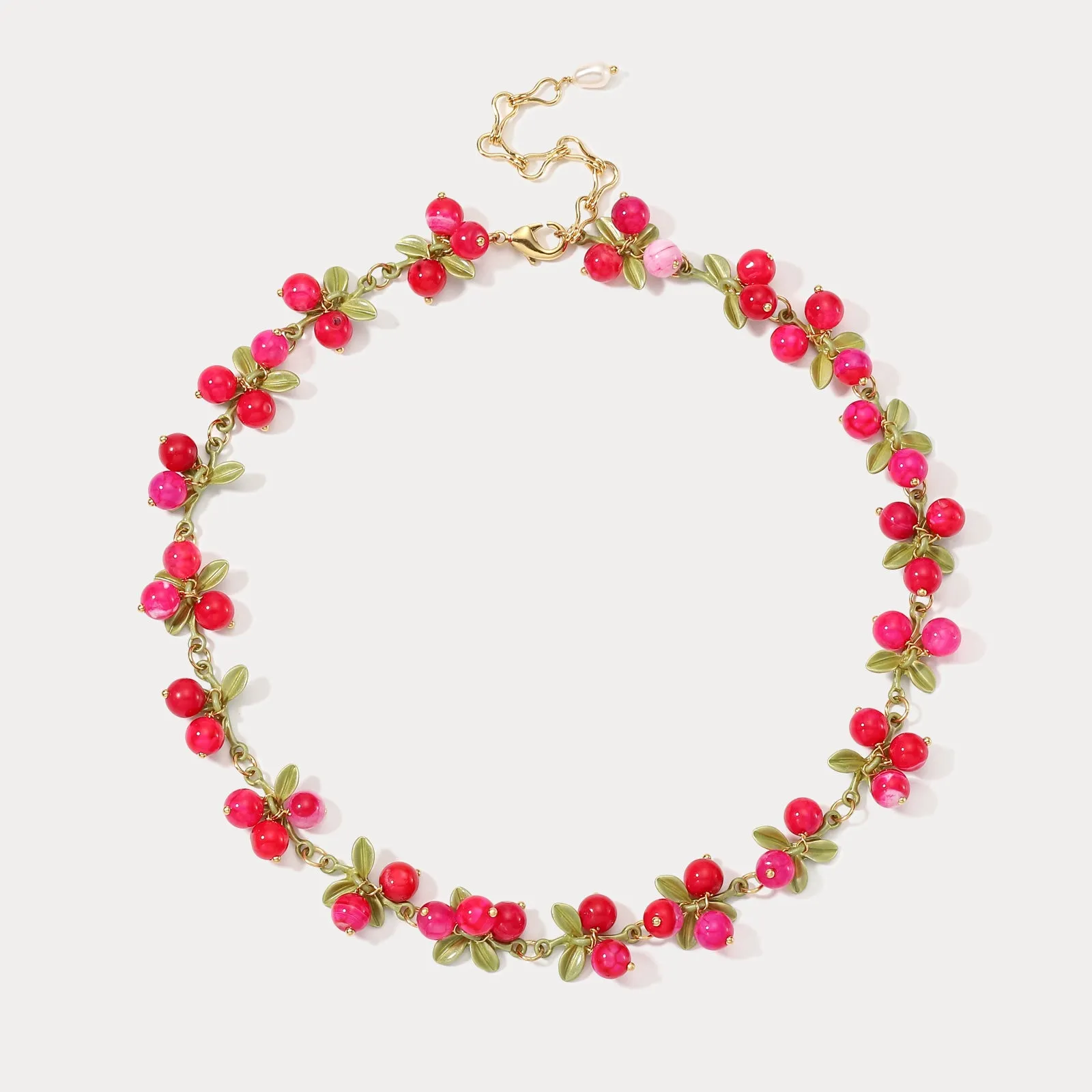 Pink Berry Necklace