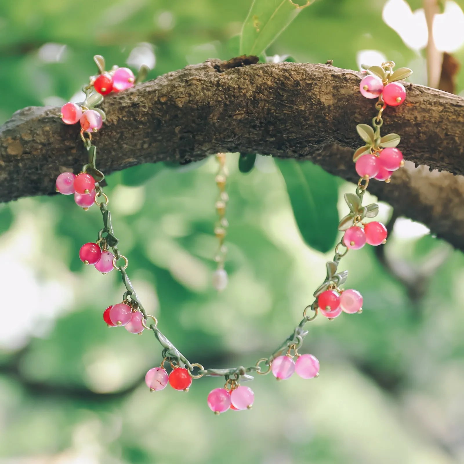 Pink Berry Necklace