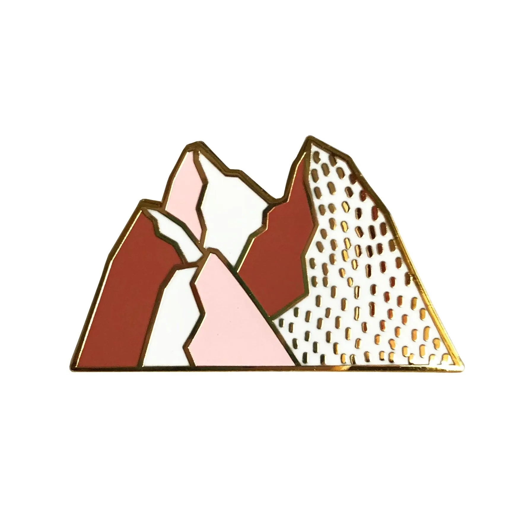 Pink Mountains Enamel Pin