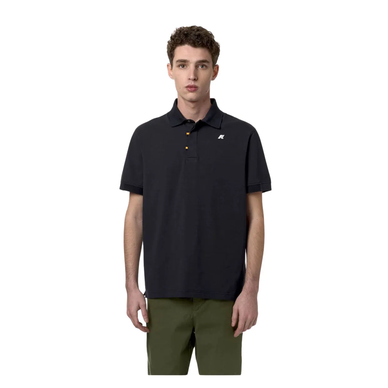 Polo Uomo K-Way Alderic Stretch Jersey Blu