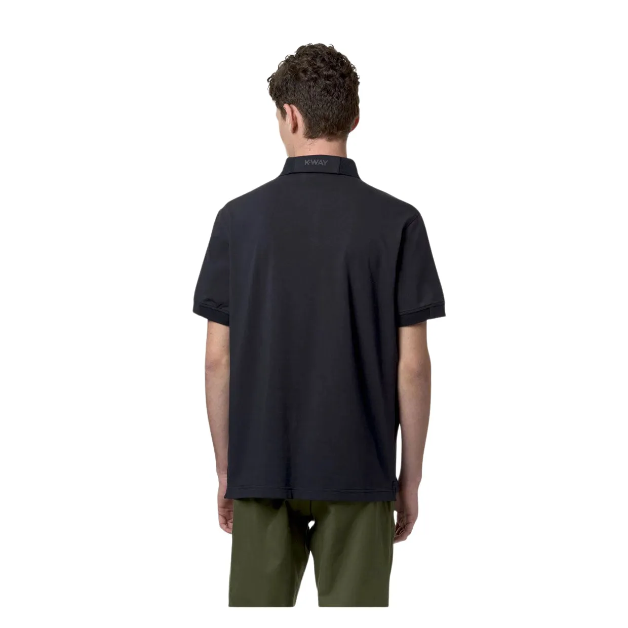 Polo Uomo K-Way Alderic Stretch Jersey Blu