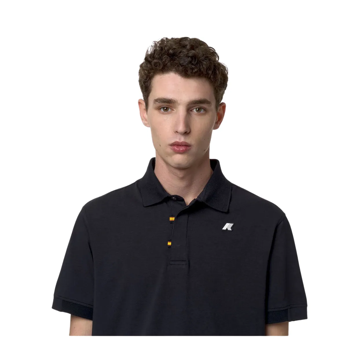 Polo Uomo K-Way Alderic Stretch Jersey Blu