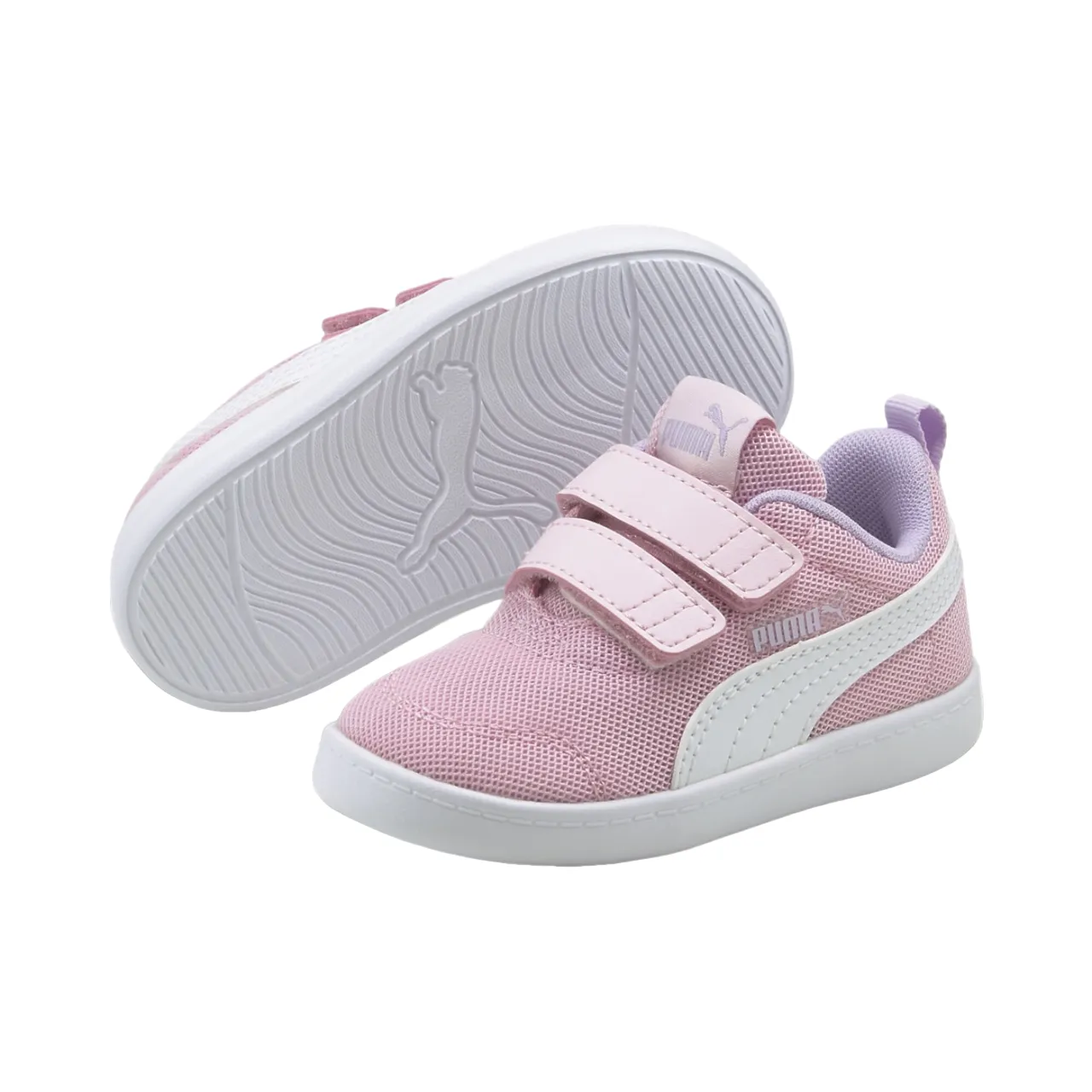 Puma Courtflex v2 mesh sneakers shoe 371758-08 pink-white