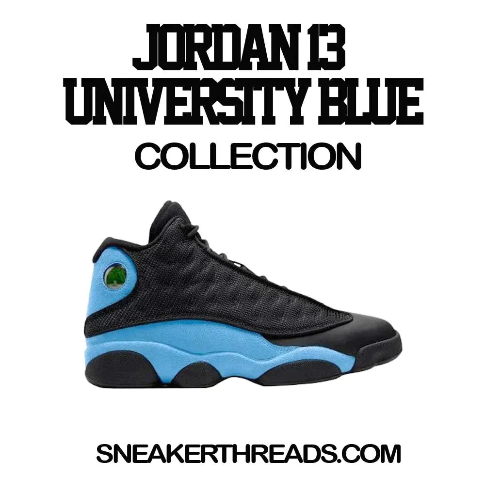 Retro 13 University Blue Satin Jacket - Greatness - Black