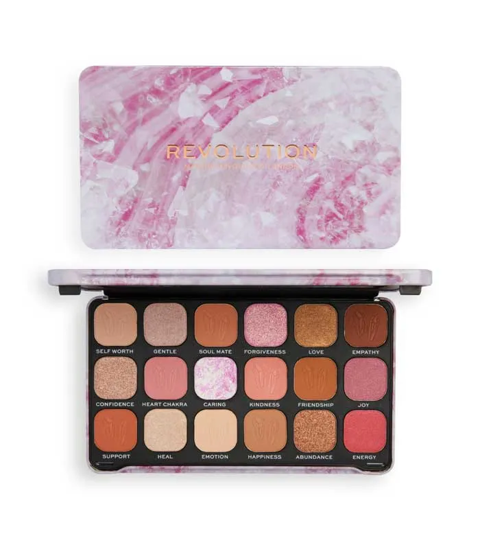 Revolution - *Crystal Aura* - Paleta de sombras Forever Flawless - Rose Quartz